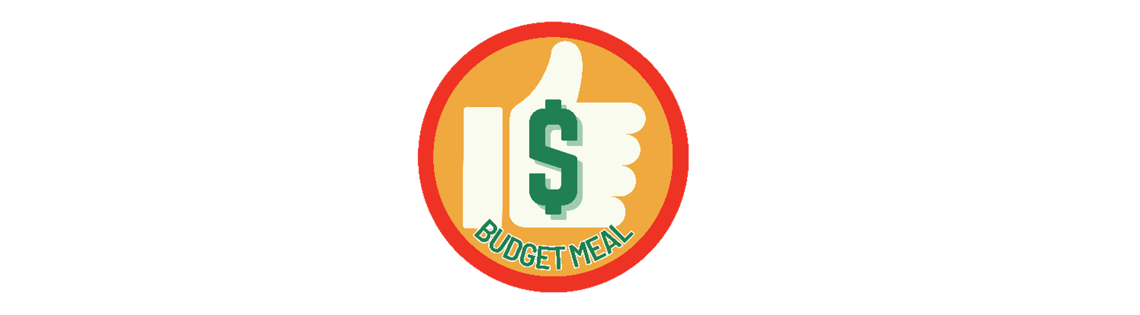 Budget meal decal provided at HDB coffee shops