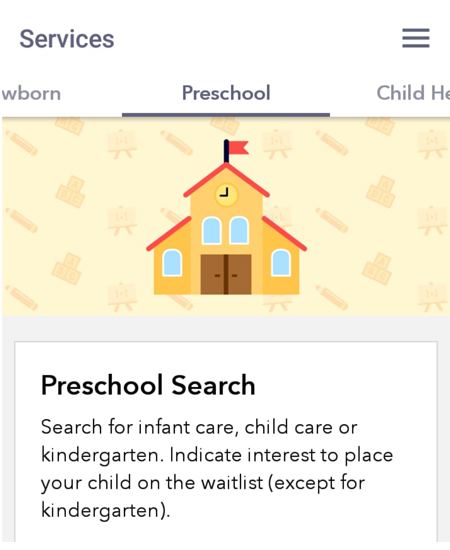 finding a preschool